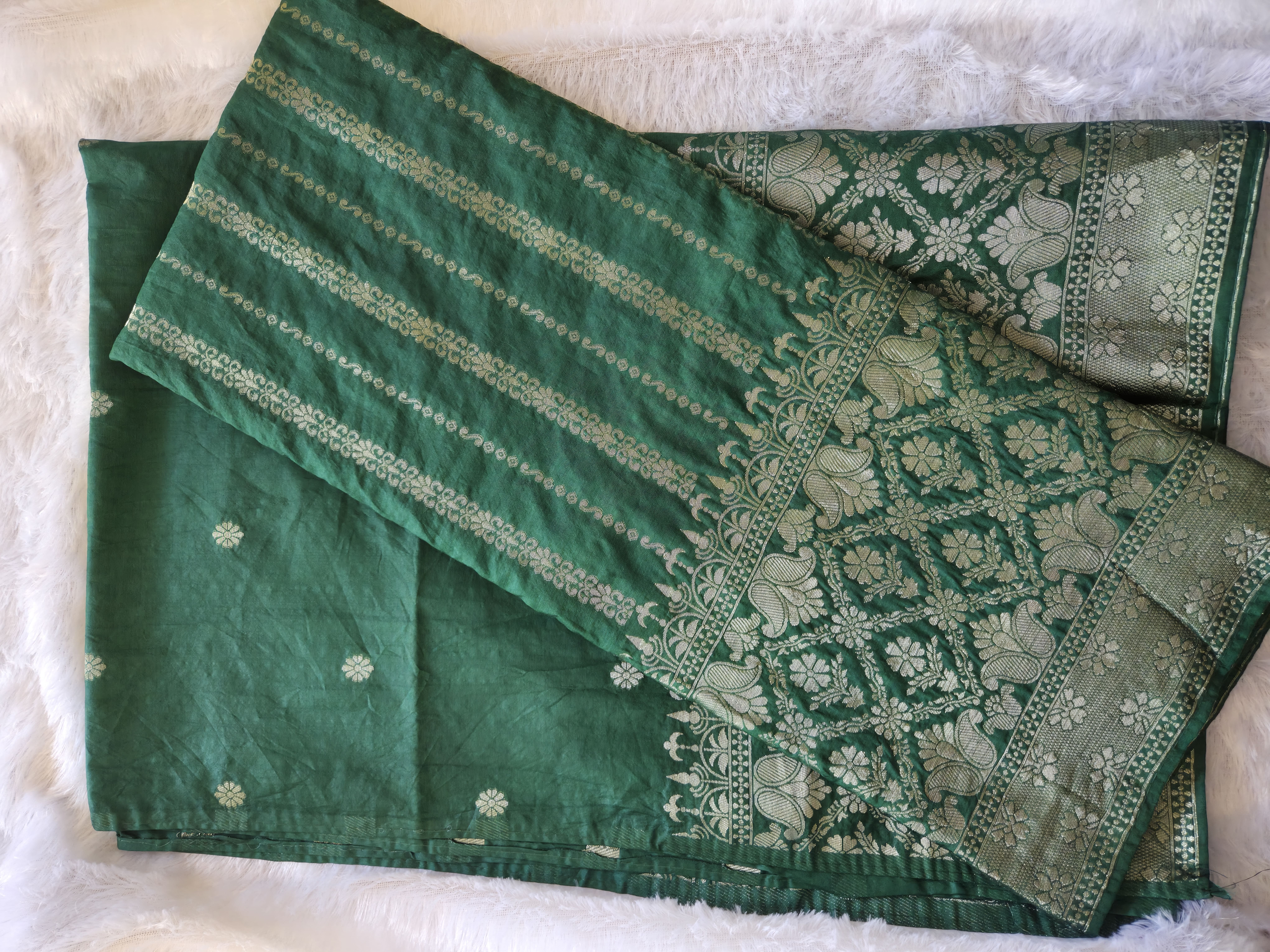 Semi Banarasi Unstitched Salwar set