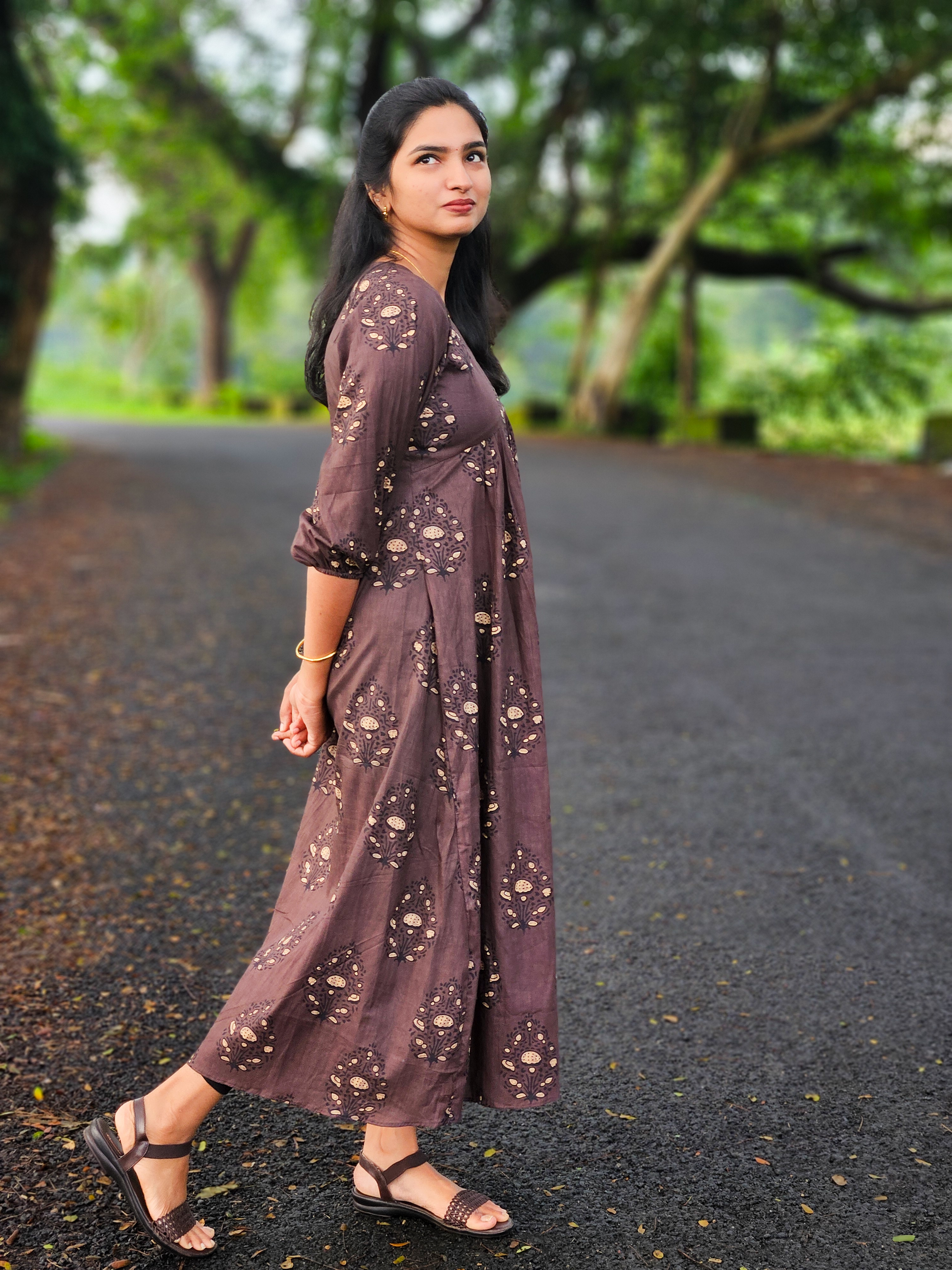 Rust bloom kurti