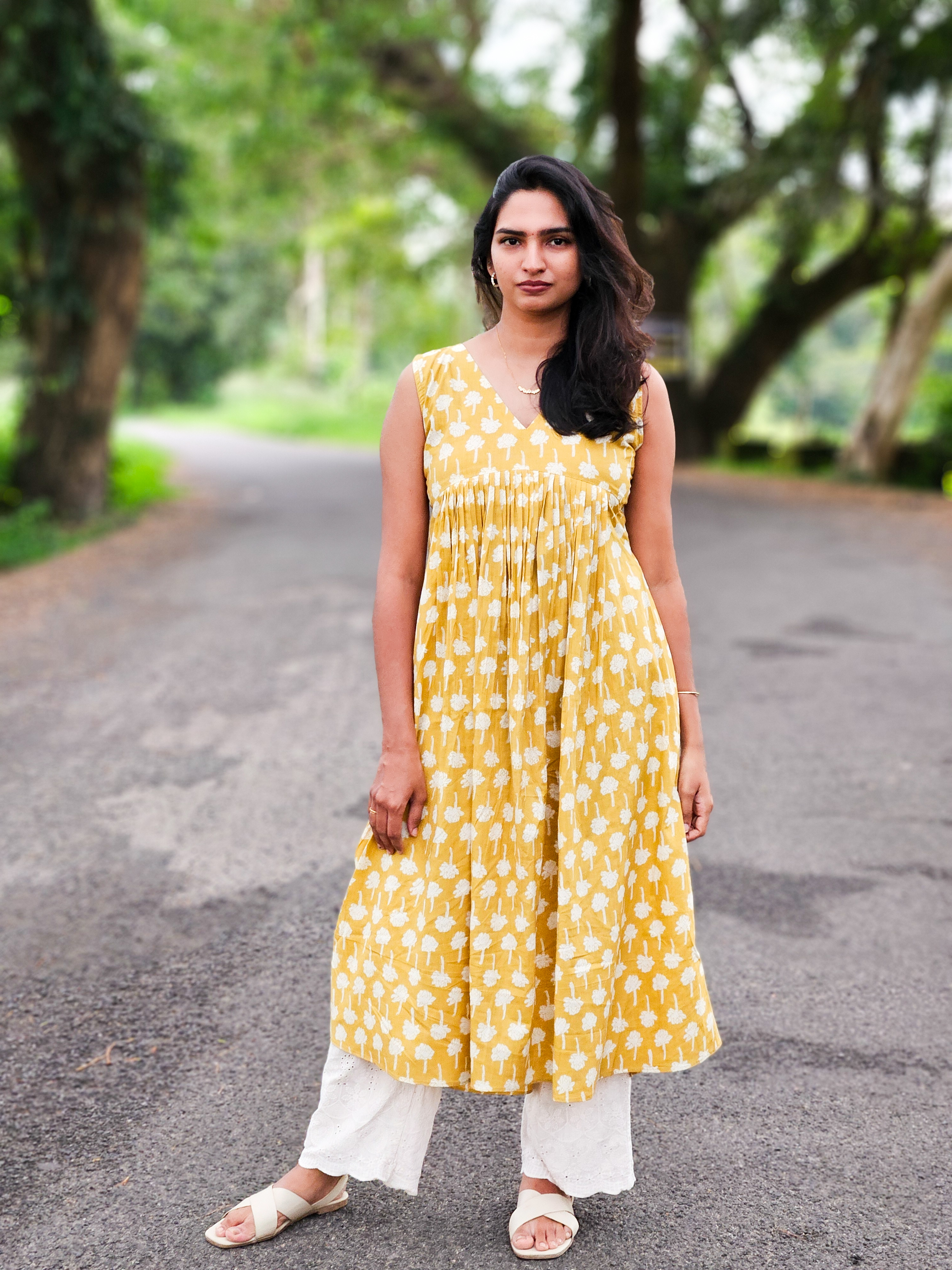 Mustard Meadow Kurti