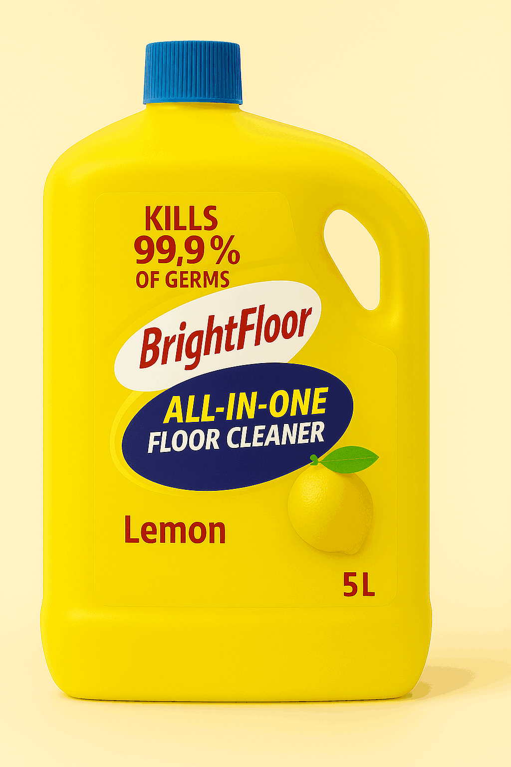 Bright Floor All-In-One Premium Floor Cleaner | Lemon | – 5 Litres