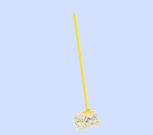 Bright Floor Heavy-Duty Cotton Floor Mop with Durable Handle -  Great Cleaning for Home, Office & Commercial Use