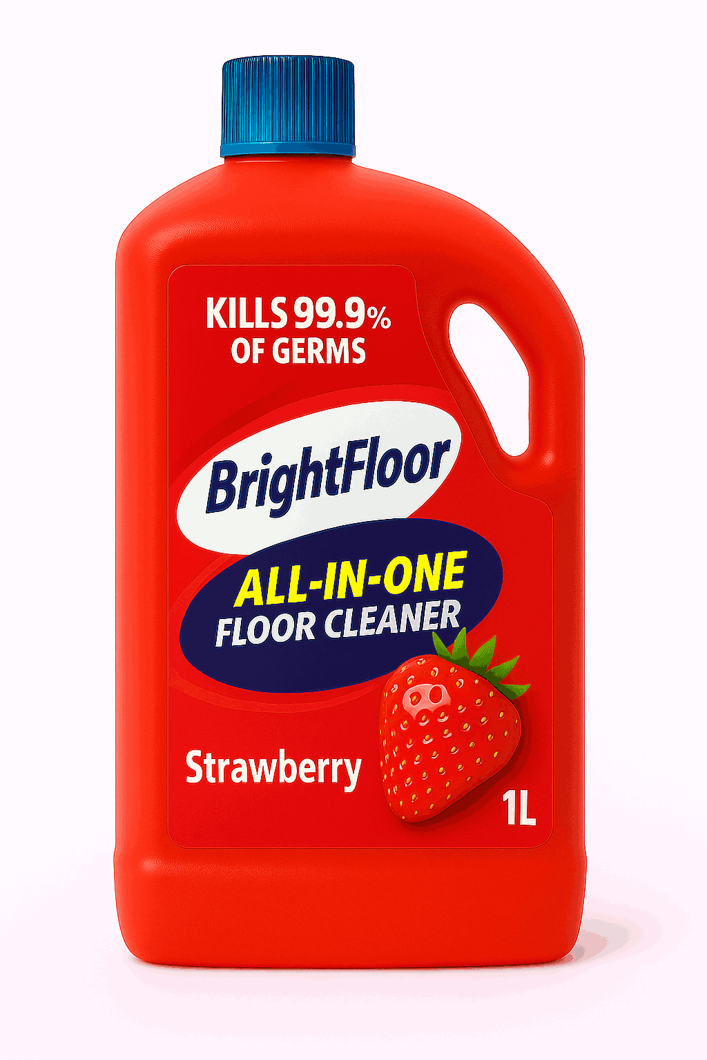 Bright Floor All-In-One Premium Floor Cleaner | Strawberry | – 1 Litre