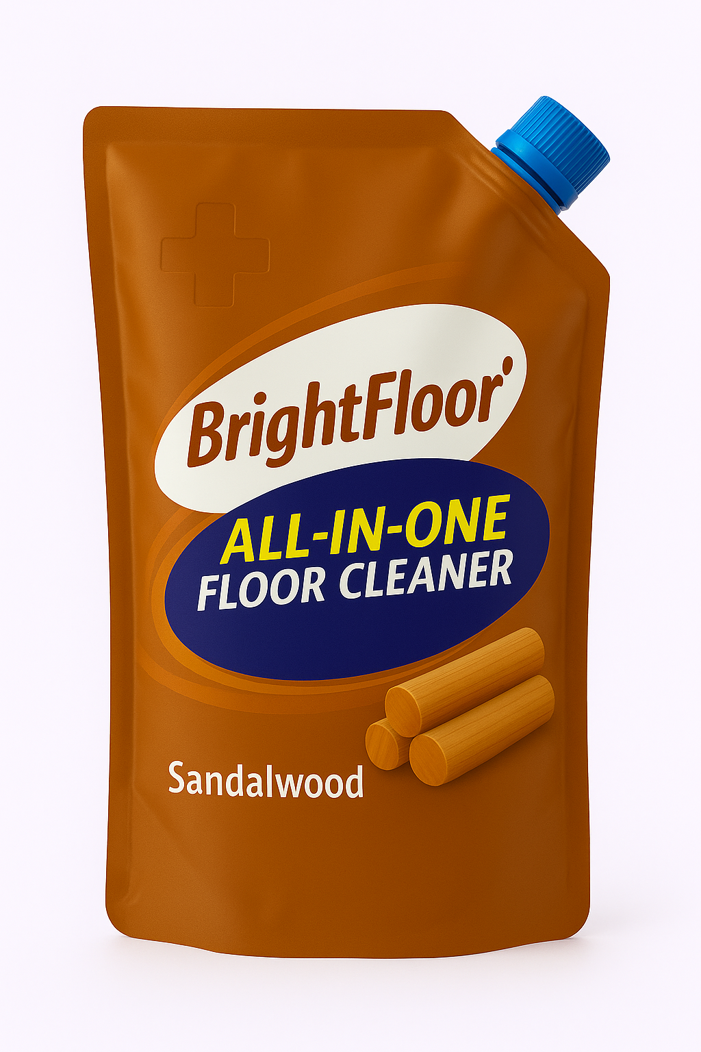 Bright Floor Premium  All-in-One Floor Cleaner Refill Pouch – Sandalwood Scent | 500ml