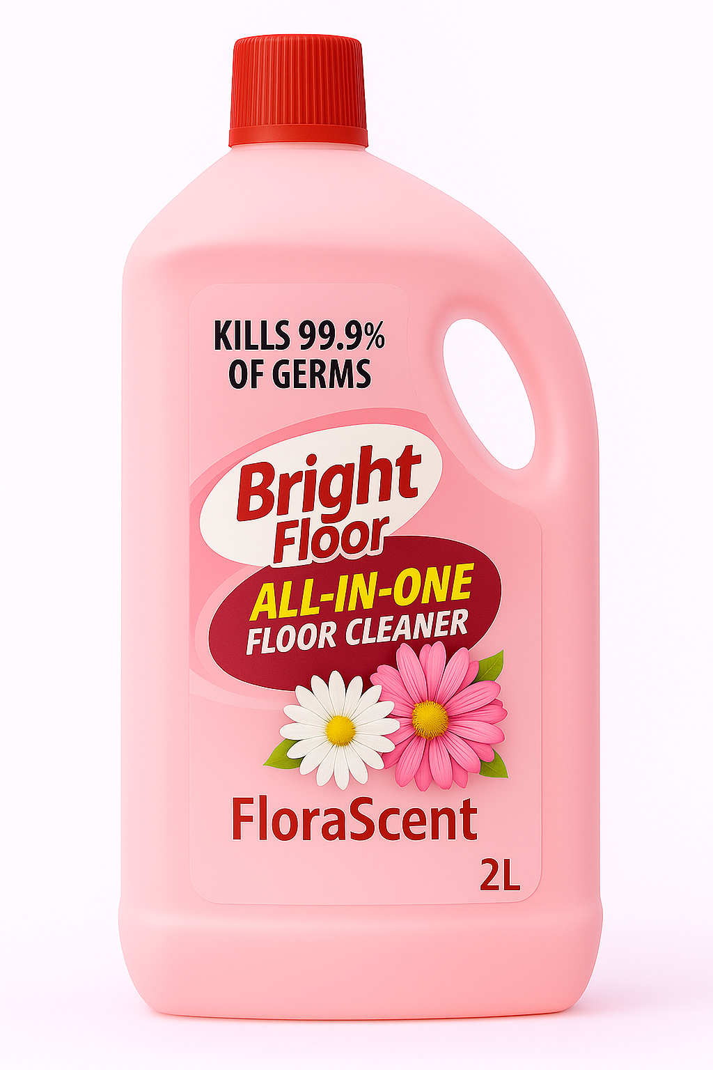  Bright Floor All-In-One Premium Floor Cleaner | Flora Scent | – 2 Litres 