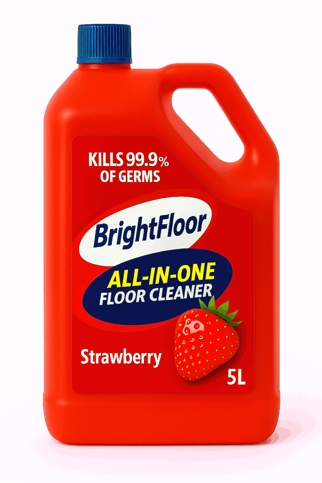 Bright Floor All-In-One Premium Floor Cleaner | Strawberry | – 5 Litres