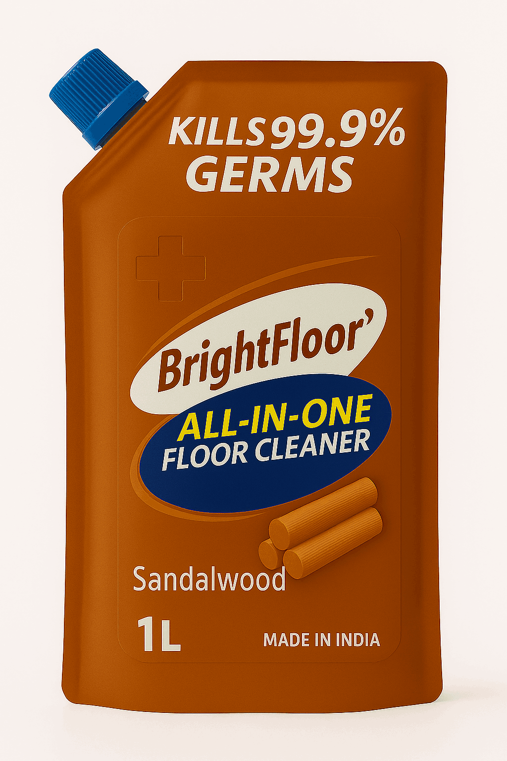 Bright Floor All-in-One Floor Cleaner – Sandalwood Scent (1L Refill Pouch)