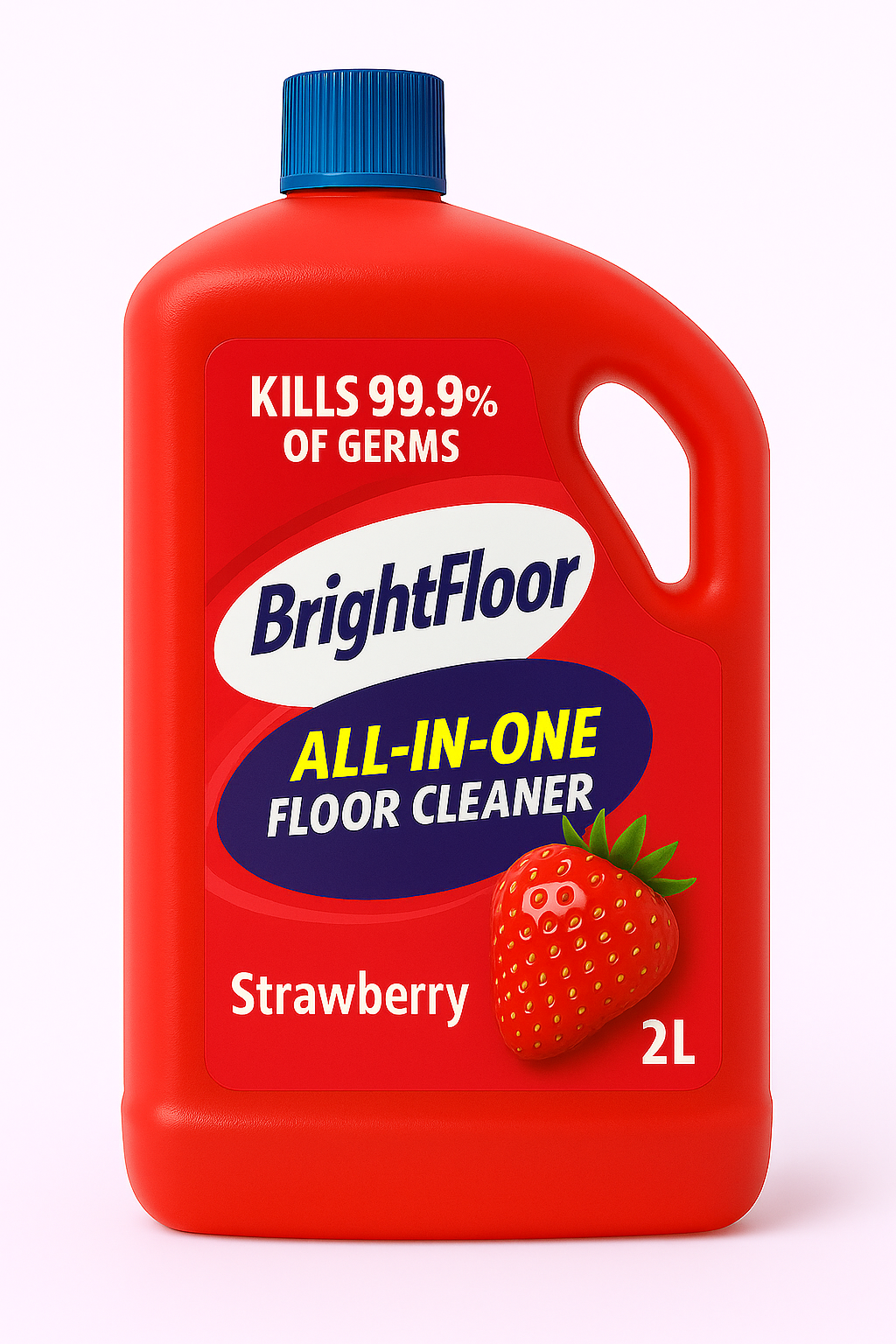 Bright Floor All-In-One Premium Floor Cleaner | Strawberry | – 2 Litres