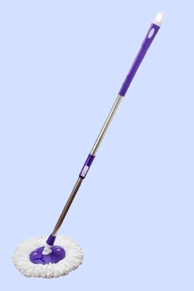 InstaMop 360° Spin Mop with Stainless Steel Wringer Bucket | Microfiber Refill | Height Adjustable Rod | Easy Wheels | Floor Cleaning Syste