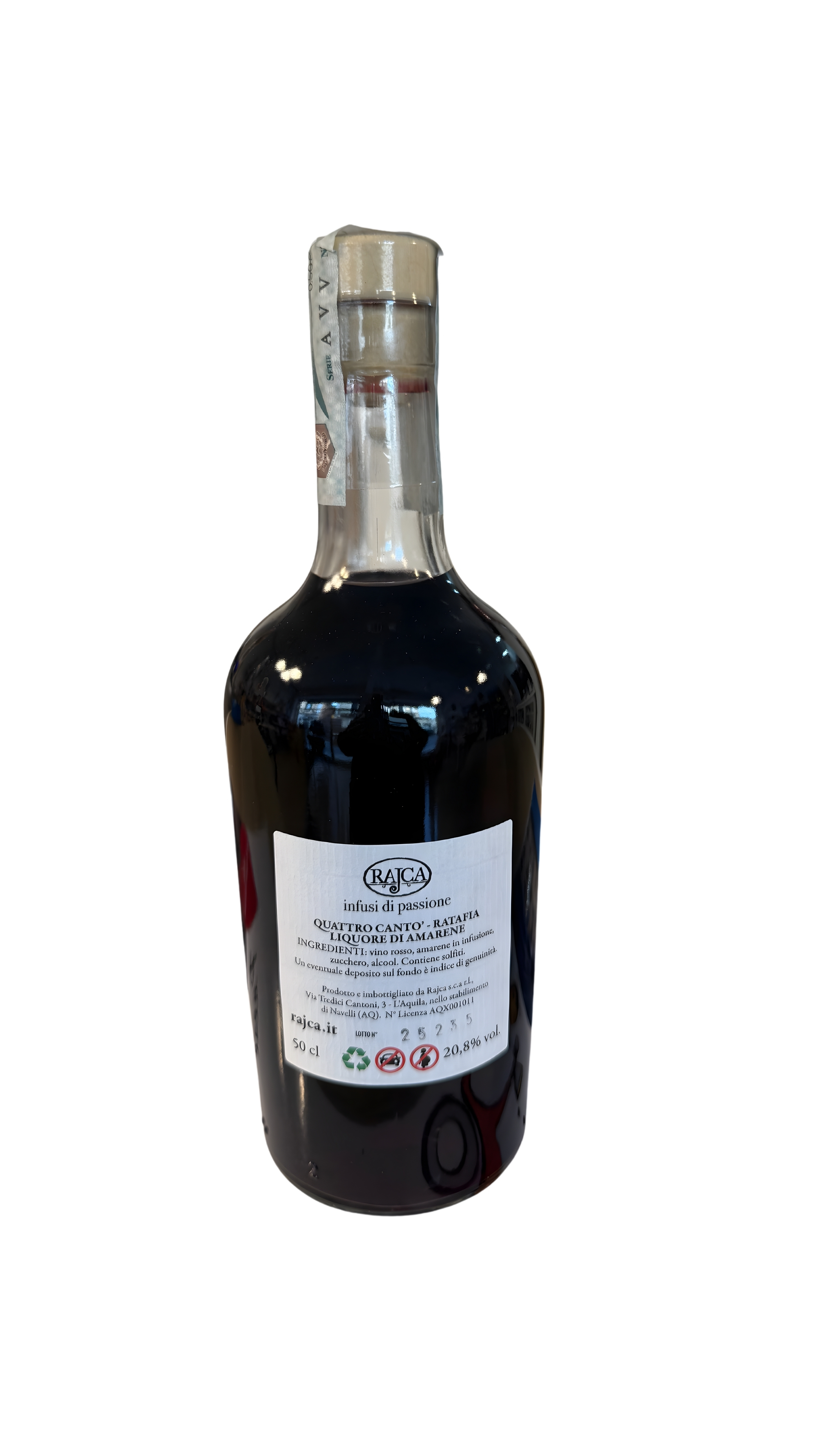 QUATTRO CANTÒ – Ratafia Liquore di Amarene Rajca (50 cl)