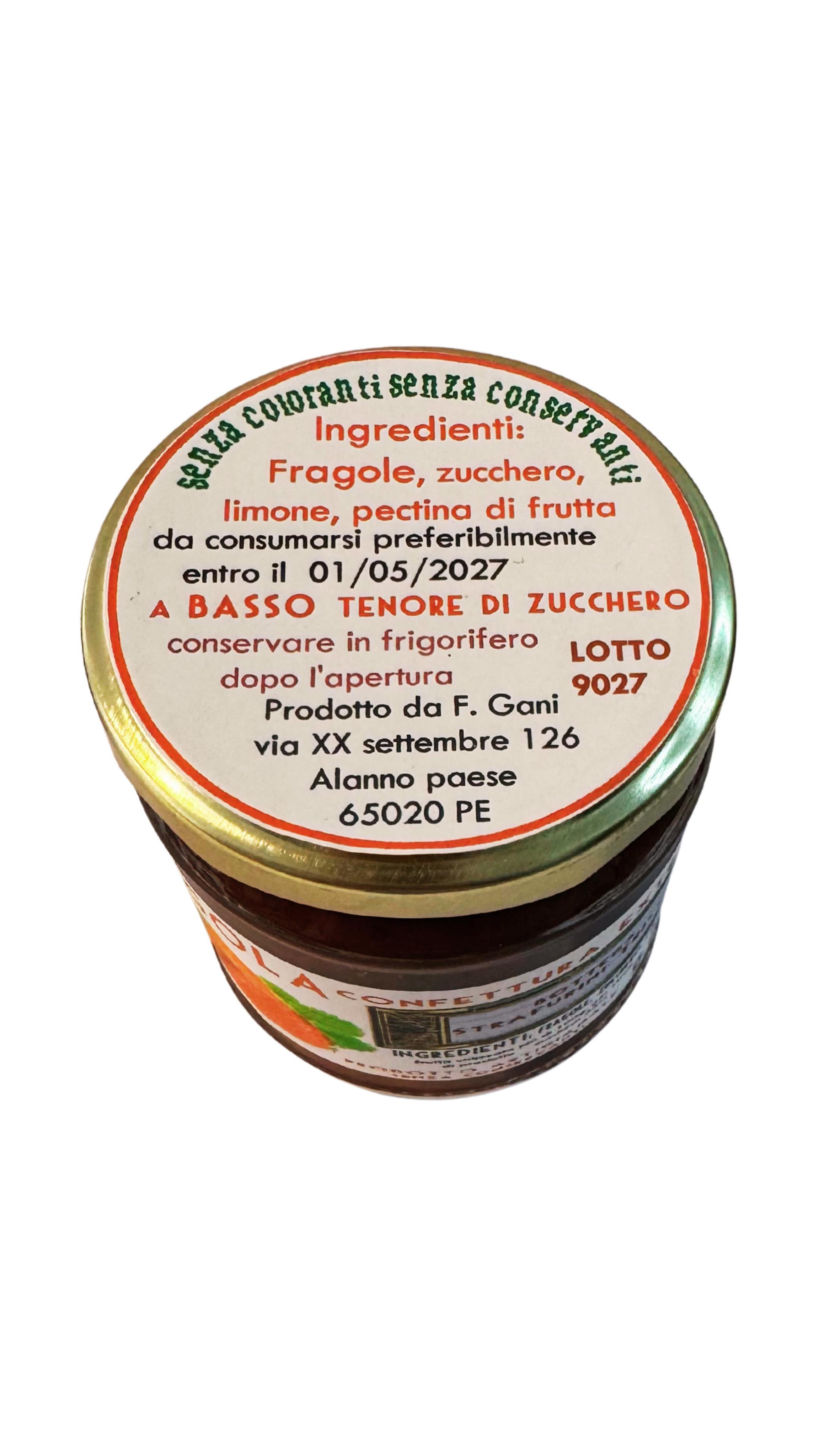 Confettura Extra di Fragole 215 gr
