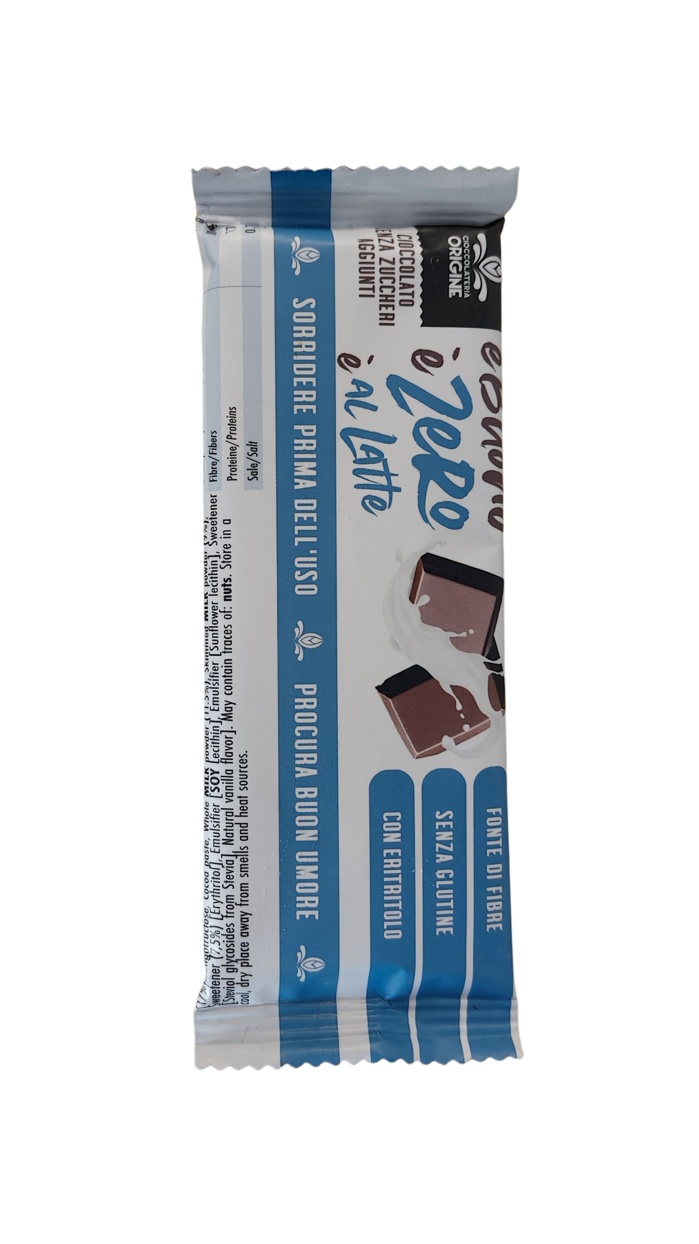 Barretta Zero e Latte - Cioccolateria Origine