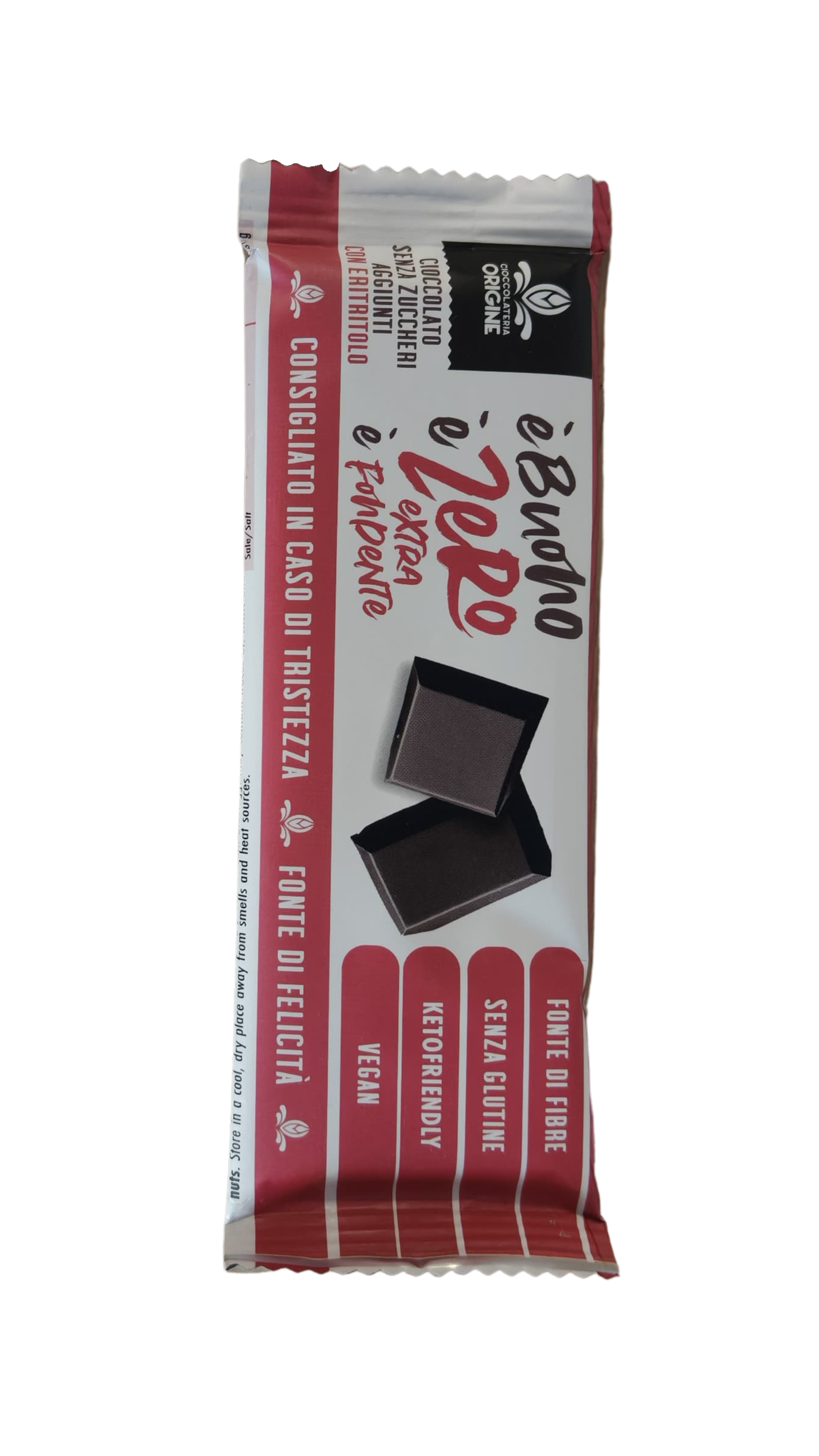 Barretta Cioccolato Extra Zero e Fondente al Latte - Cioccolateria origine