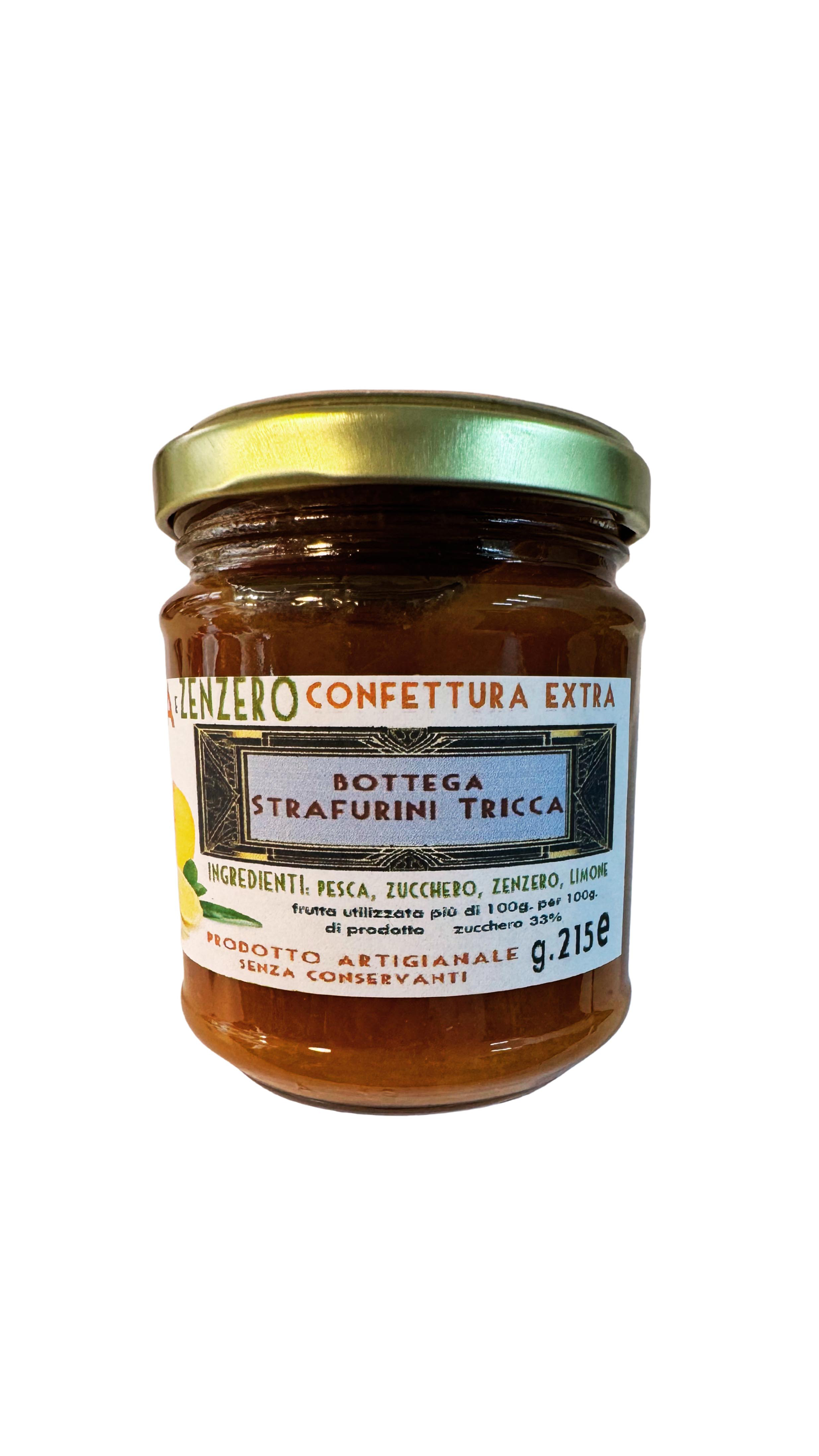 Confettura Extra di Pesca e Zenzero  215 gr