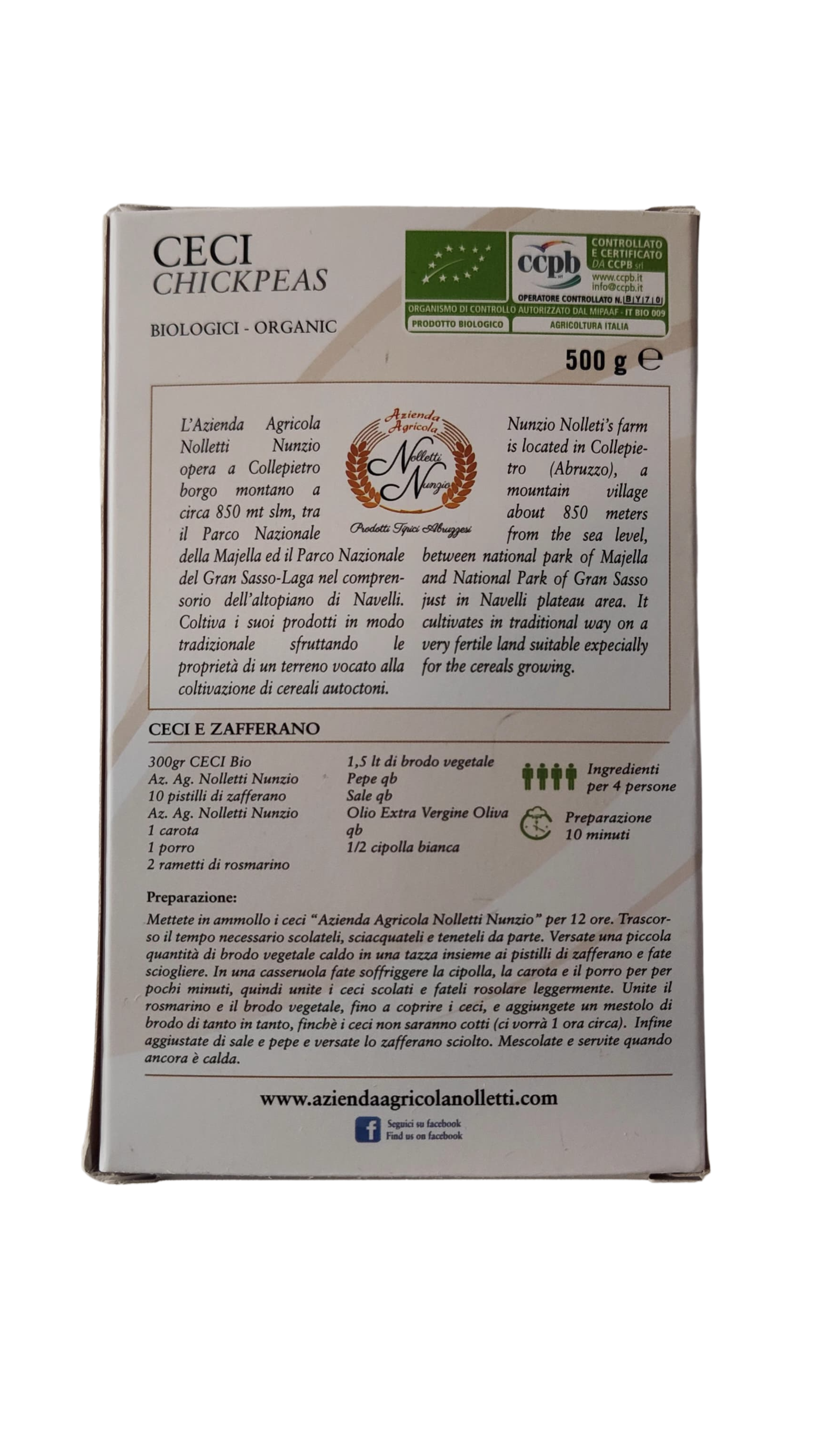 Ceci Biologici 500gr