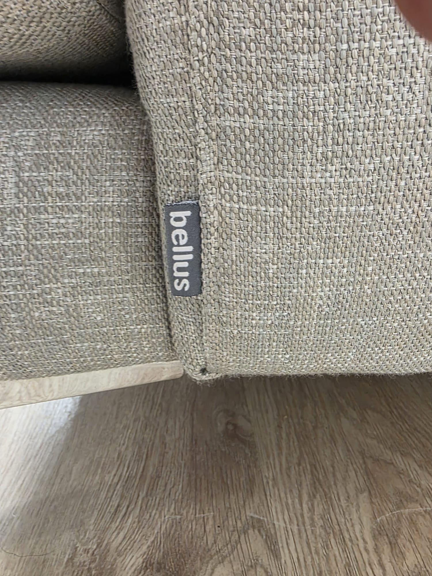 Bellus Andango Vaaleanharmaa kulmasohva