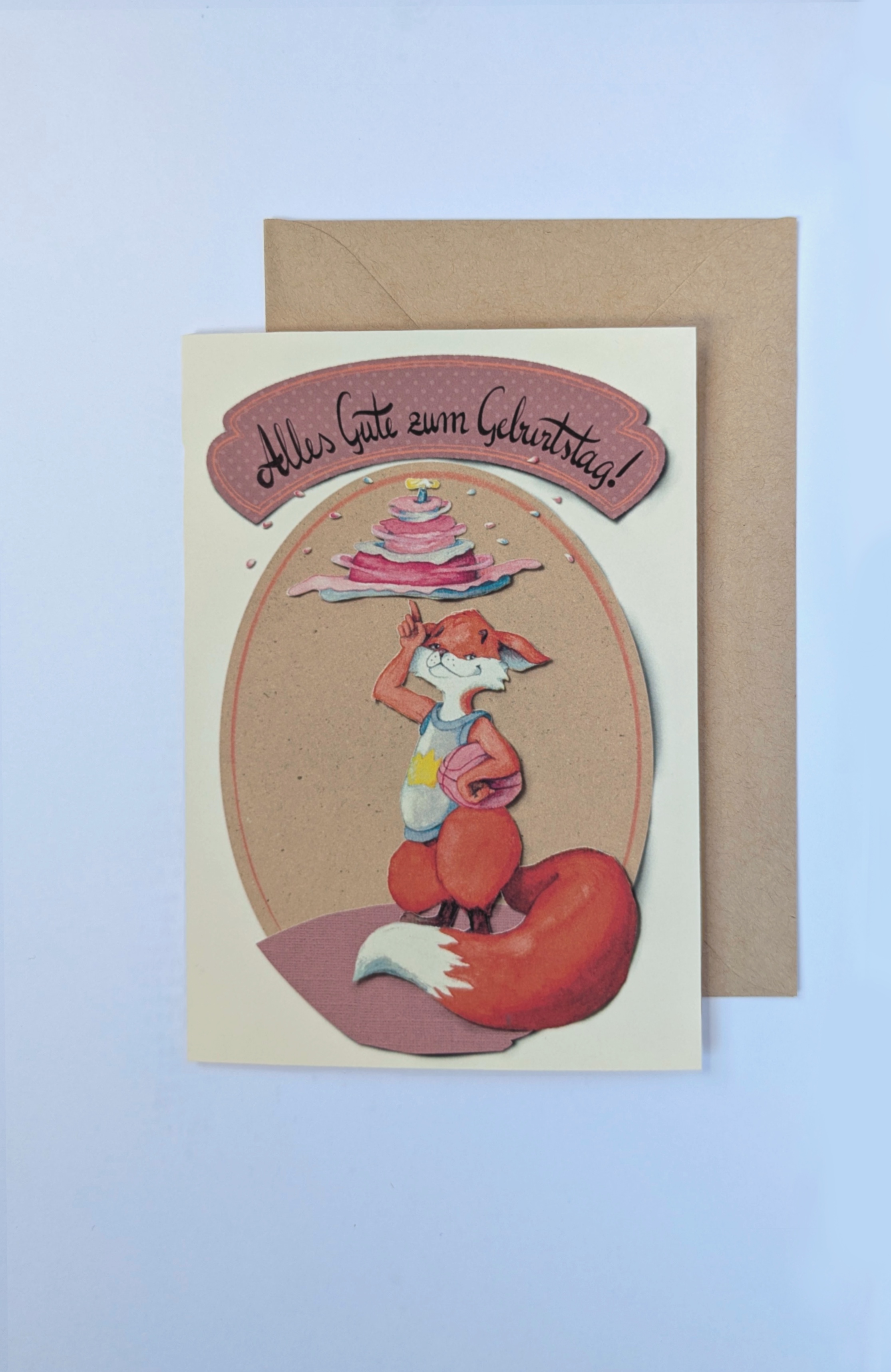 Geburtstagskarte mit Fuchs