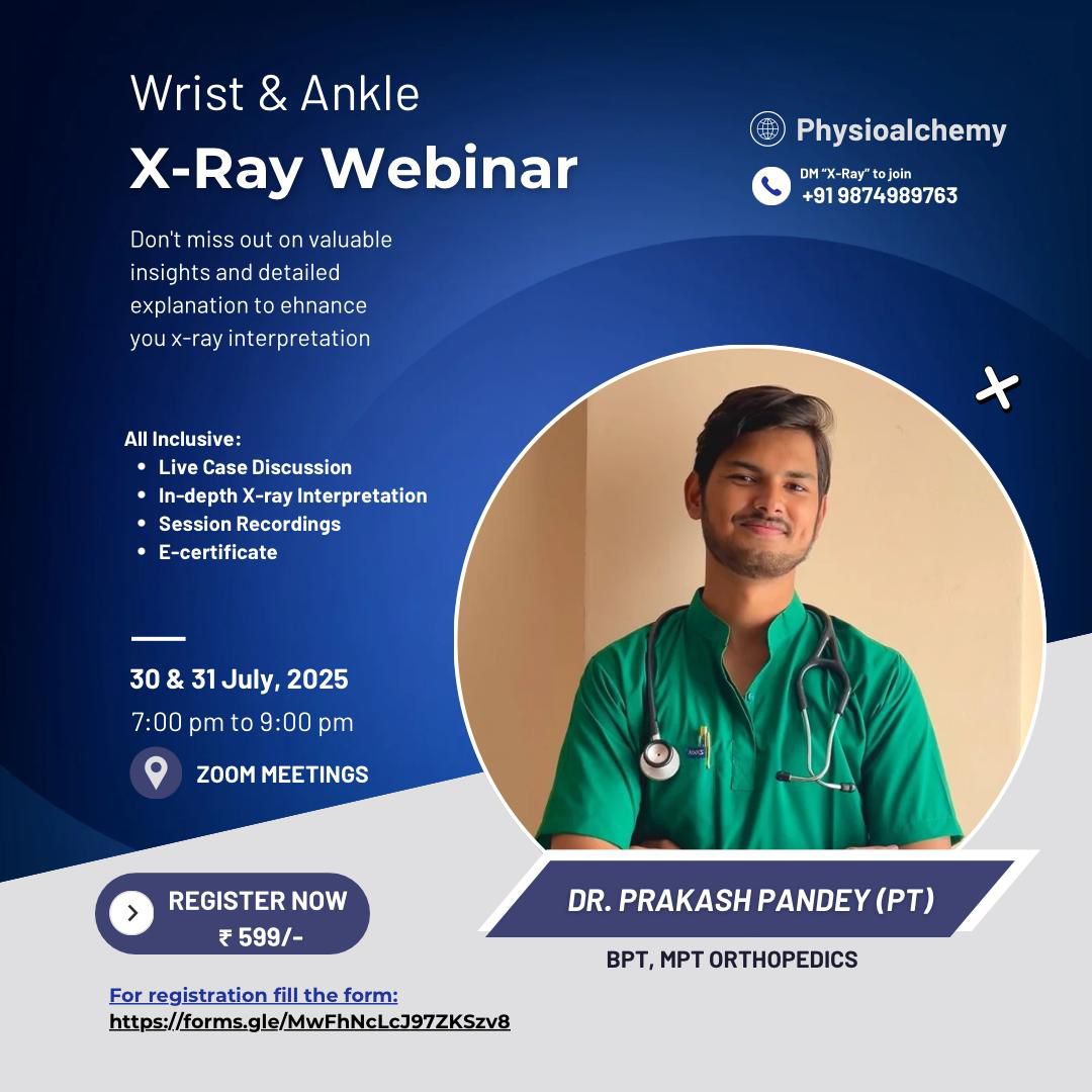 Wrist & Ankle X-Ray Webinar for Physiotherapists