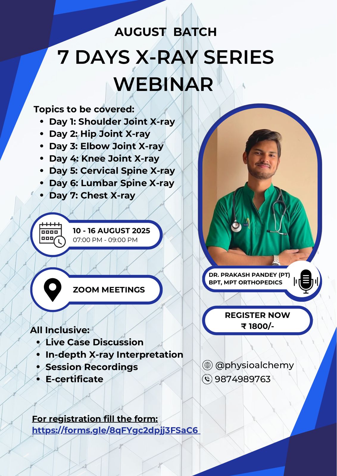 7 Days X-Ray Series for Physiotherapists