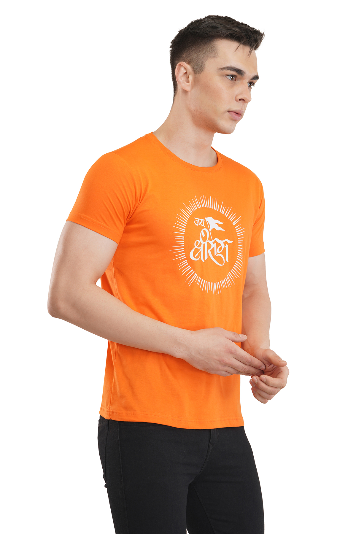 Orange Printed T-shirt