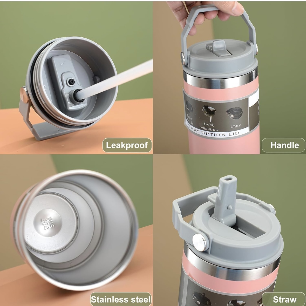 Hot and Cold Vacuum Insulated Coffee Tumbler