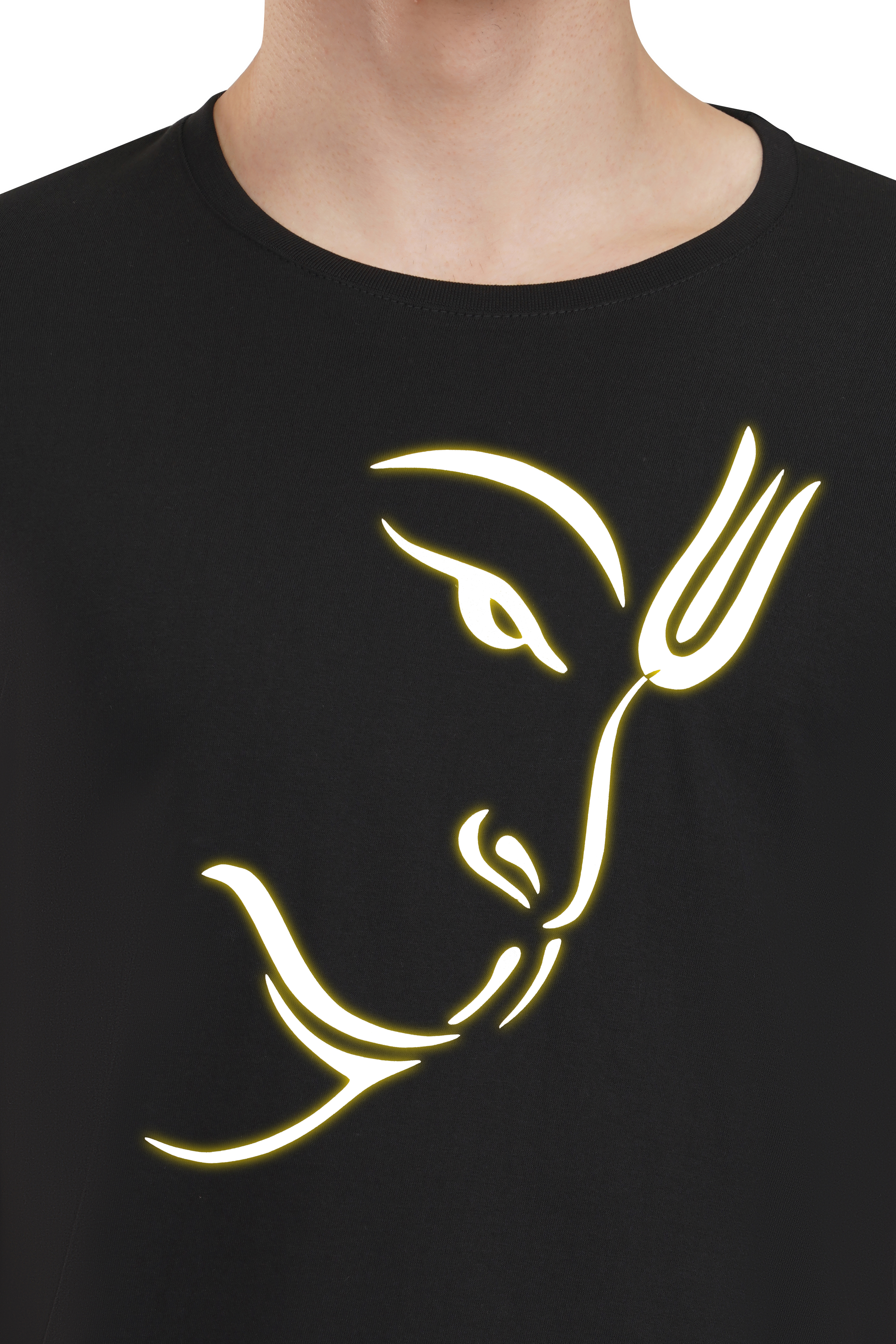Shri Hanuman Face Reflector T-Shirt