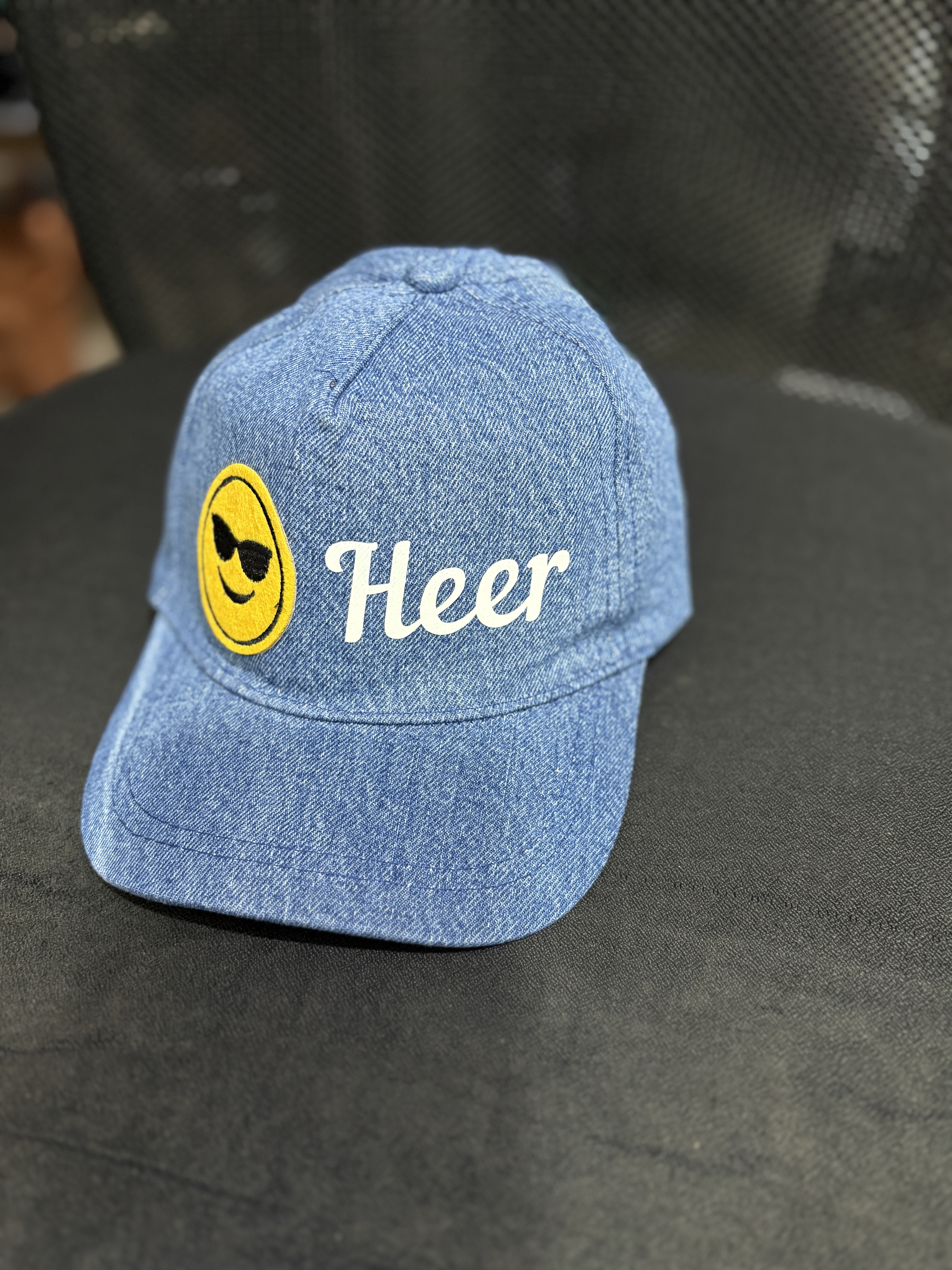 Kids Denim Cap with Glow in dark Customization