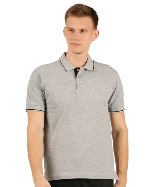Men's Grey Polo T-Shirt
