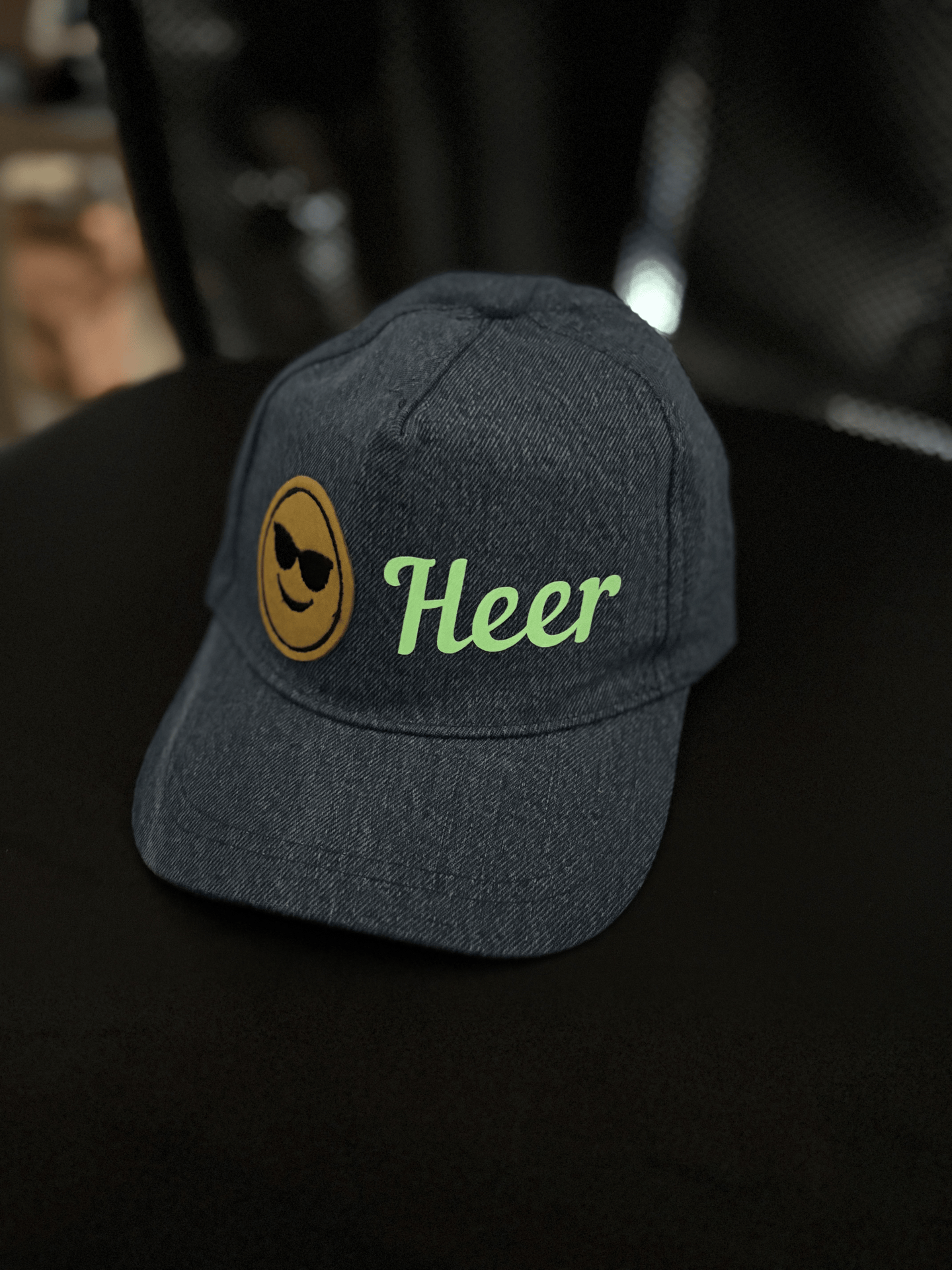 Kids Denim Cap with Glow in dark Customization