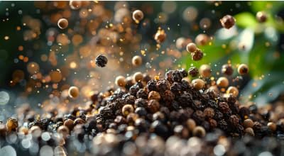 Aromatische ganze schwarze Pfefferkörner 100 g 