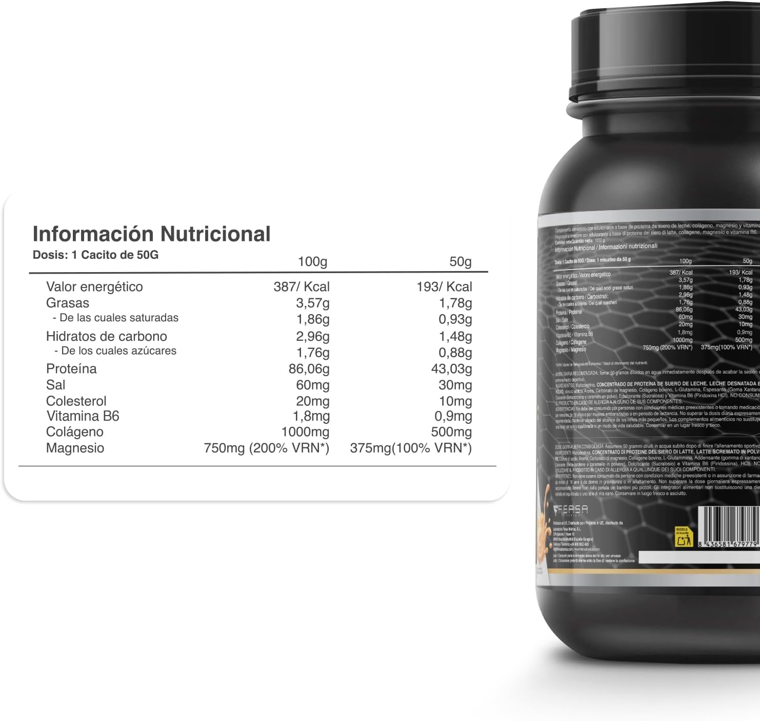 Whey Protein 100% Pura - Healthy Fusion | Proteína Whey Pura com Colágeno + Magnésio | Melhora seus Treinos | Protege e Aumenta a Massa Muscular | 1000g de Proteína