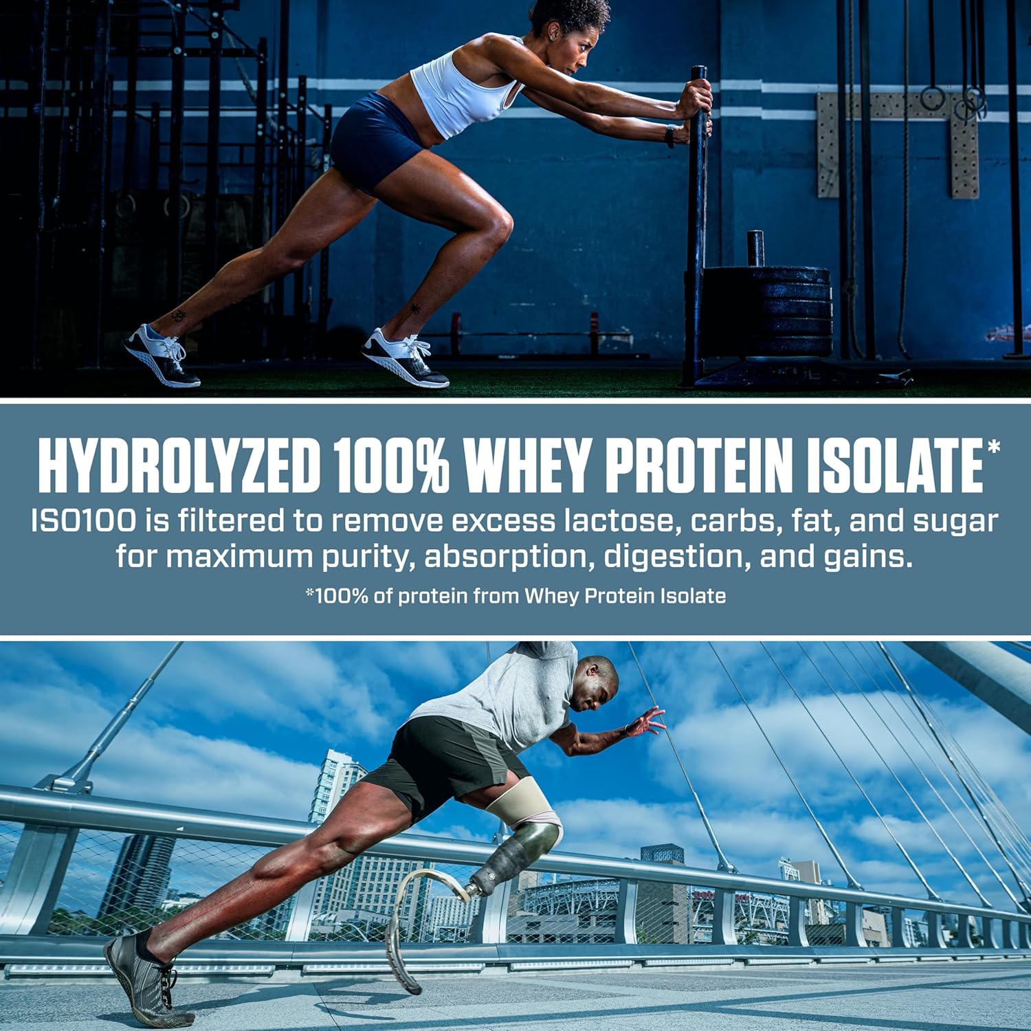Dymatize ISO100 Hydrolyzed - Dymatize ISO 100 Hydrolyzed Gourmet Chocolate 2264 g - Hidrolizado de proteção de soro Whey isolado em pó