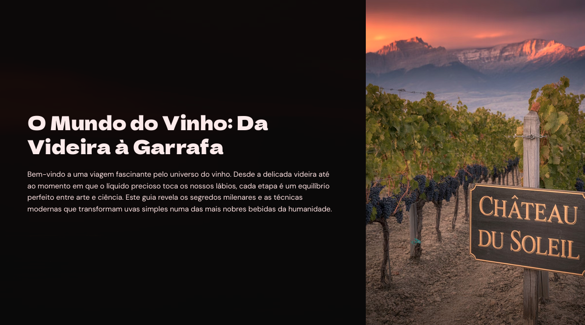 O Mundo do Vinho: Da Videira à Garrafa