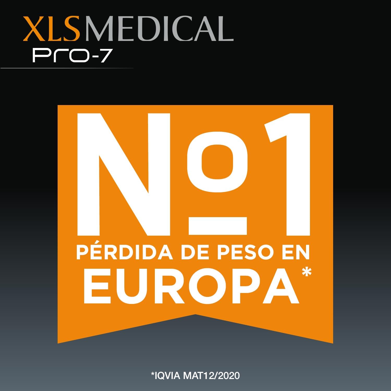 XLS Medical Pro-7 - Pack de 3 meses de tratamento (540 comprimidos). Origem natural. Perde até 5 vezes mais peso do que apenas fazendo dieta