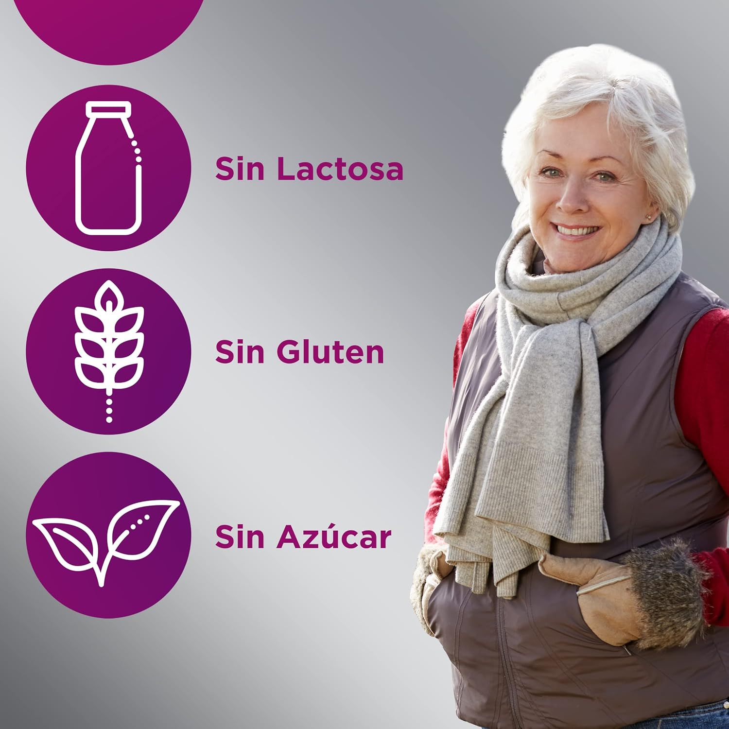 Multicentrum Mulher 50+ complemento alimentar multivitamínico e multimineral para mulheres 50, com vitamina C e zinco; pós-menopausa, sem glúten, 90 comprimidos