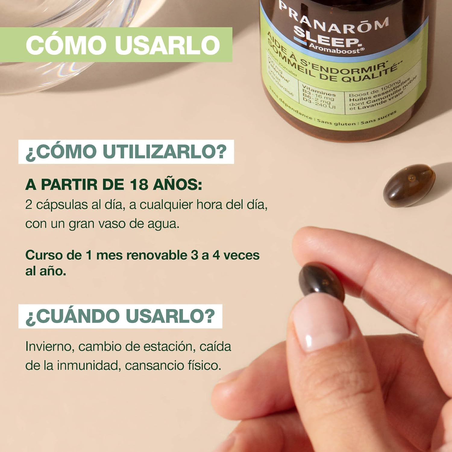 PRANAROM - Aromaboost Immunity - Suplemento alimentar - Apoia o sistema imunitário - Equinácea - vitaminas B9 B12 D3 - óleo essencial de Ravintsara - 60 cápsulas