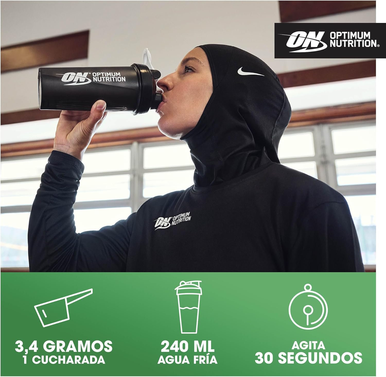 Creatina Micronizada Optimum Nutrition - Creatina micronizada em pó, sem sabor, 317 g, 93 serviços