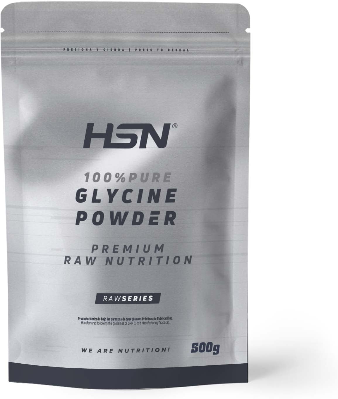 HSN Glycine em Pó 100% Pura - glicina - Glycine Powder Sem adição ou excipiente, Não-OGM, vegano, sem glúten
