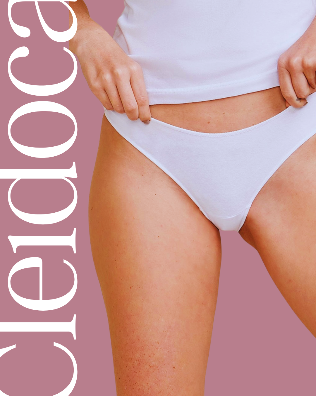 Calcinha Confortável de Microfibra Branca – Cleidoca