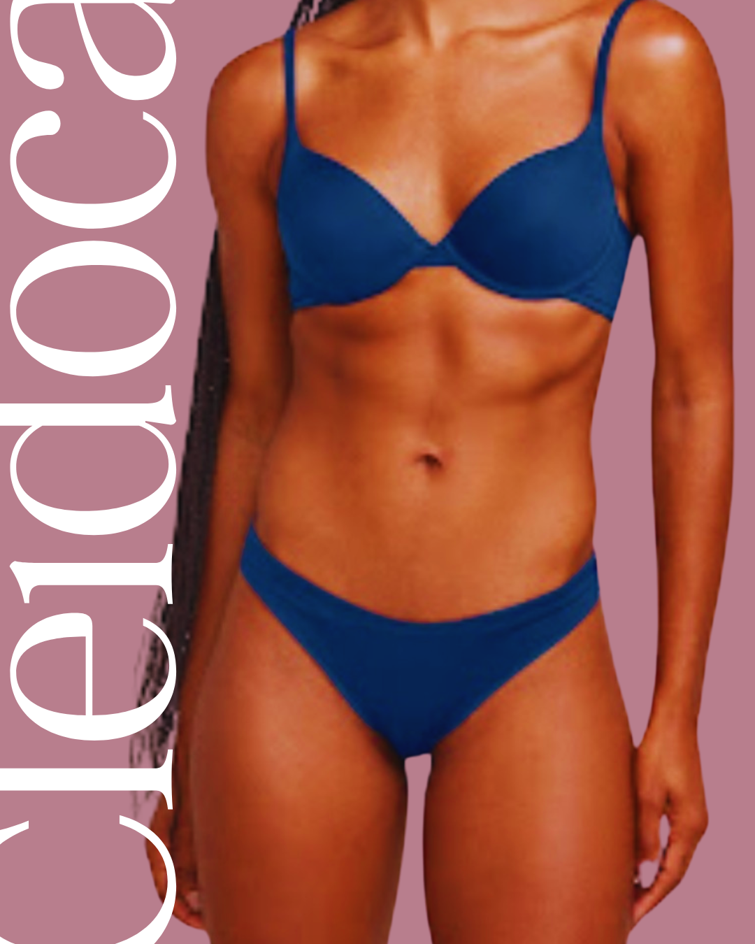 Conjunto Azul em Microfibra – Lingerie Confortável e Elegante