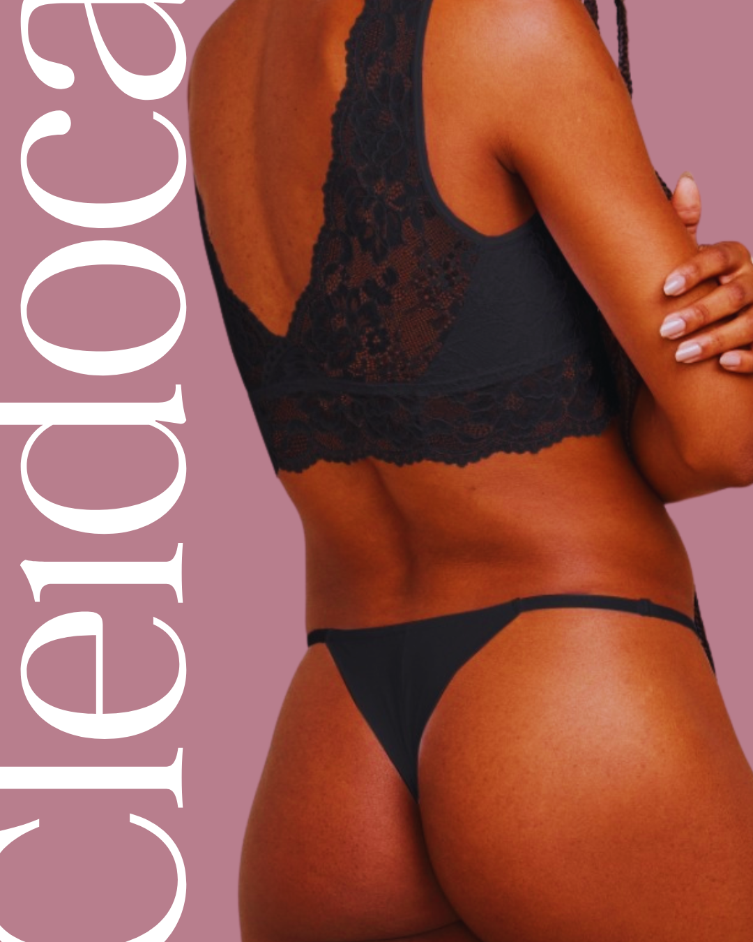 Conjunto Lingerie Renda Preta – Cleidoca Bonjour 