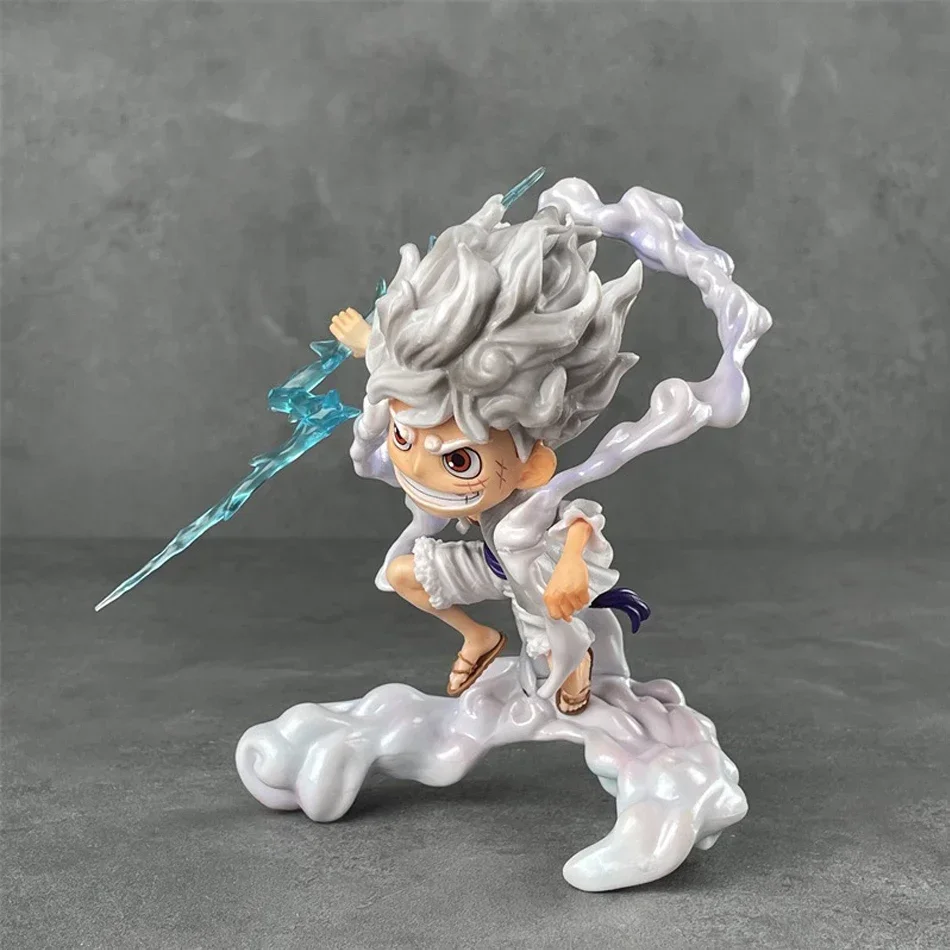 One Piece Sun God Nika Luffy Gear 5 Q Version Figure – 16cm Anime Collectible Statue