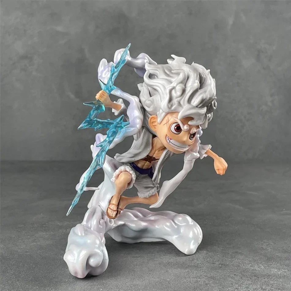 One Piece Sun God Nika Luffy Gear 5 Q Version Figure – 16cm Anime Collectible Statue
