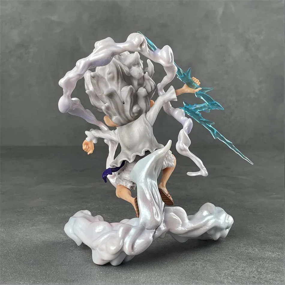 One Piece Sun God Nika Luffy Gear 5 Q Version Figure – 16cm Anime Collectible Statue