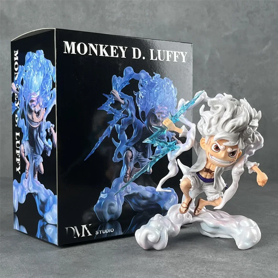 One Piece Sun God Nika Luffy Gear 5 Q Version Figure – 16cm Anime Collectible Statue