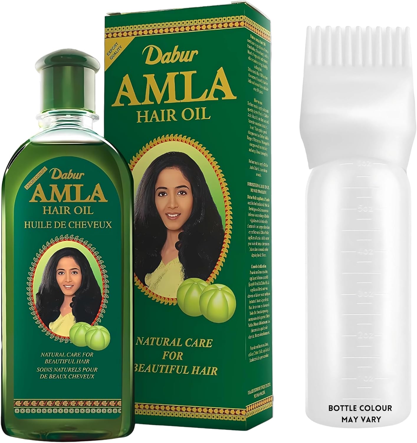 Amla Hair Oil Bundle – Growth Oil 300ml & Oil Applicator Bottle | Indian Remedy for Hair Growth & Scalp Care | Hair Oils for Hair Growth & Nourishment