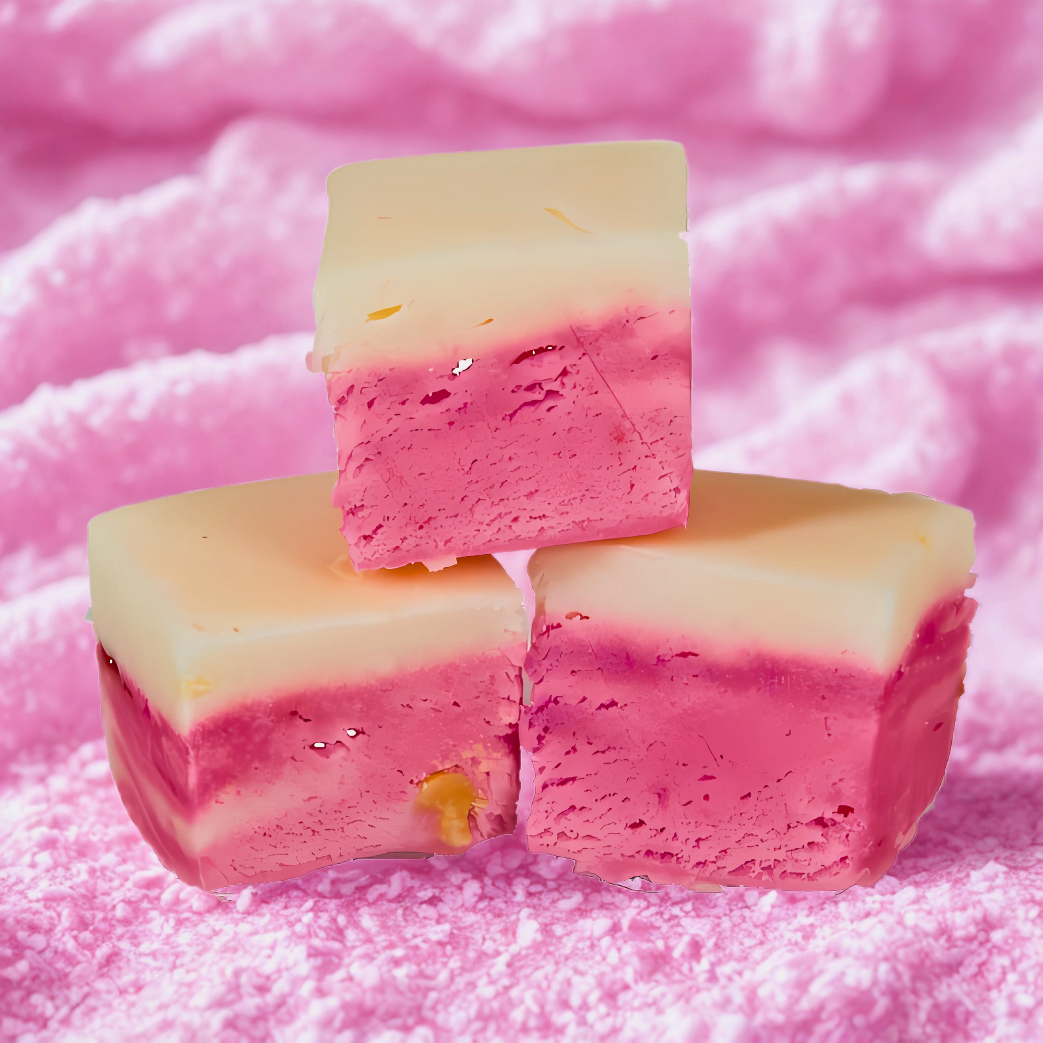 Nougat Fudge Rose "Cerise et Cacahuètes" 200g