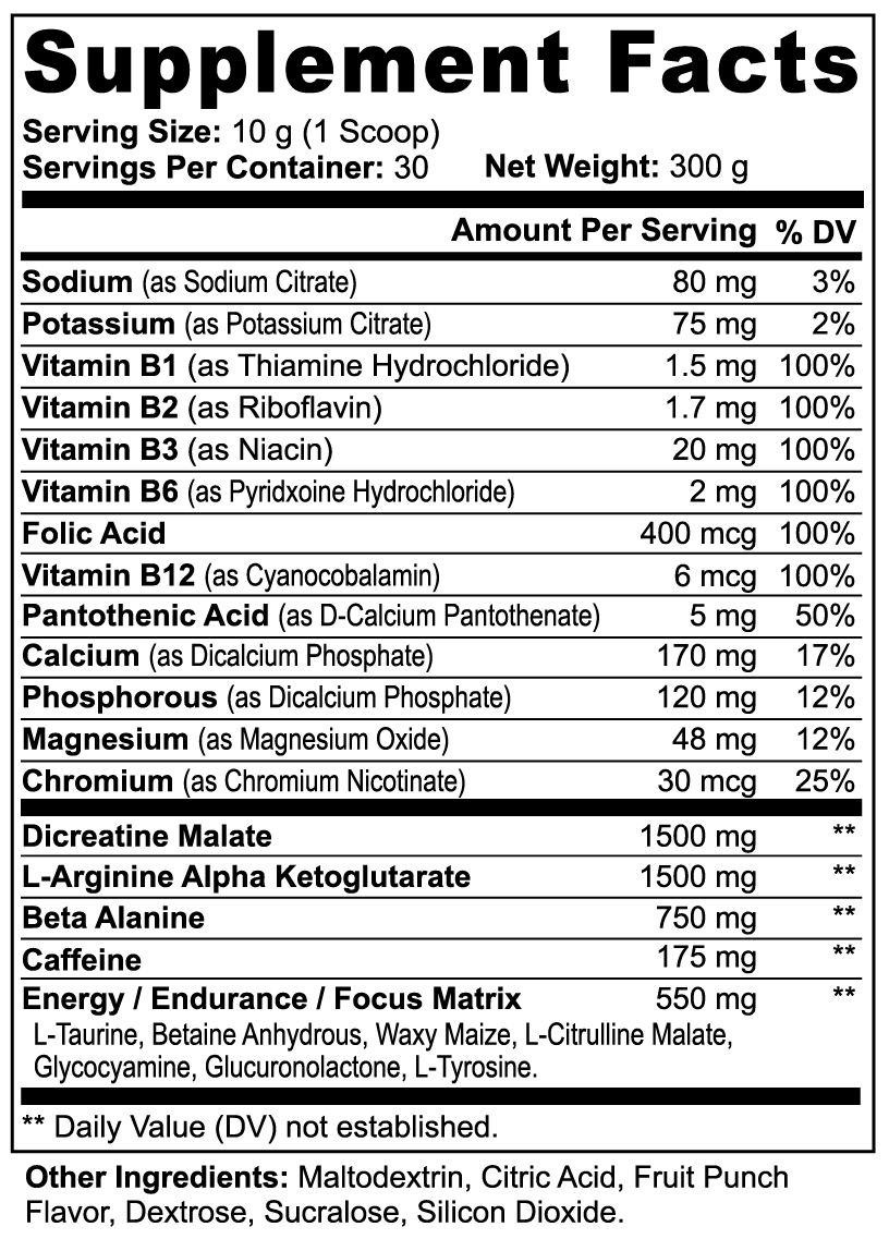 Nitric Shock Pre-Workout 