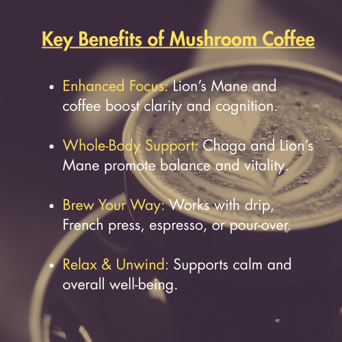 Mushroom Coffee Fusion - Lion’s Mane & Chaga 