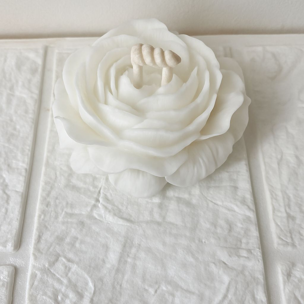Ashglow Pure Soy  Wax Peony Flower Scented Candles . Blend Of Natural Fragrances Long-Lasting Aroma. Perfect For Home Decor & Festivals Gifting 