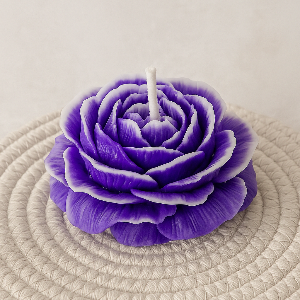 Ashglow Pure Soy  Wax Peony Flower Scented Candles . Blend Of Natural Fragrances Long-Lasting Aroma. Perfect For Home Decor & Festivals Gifting 